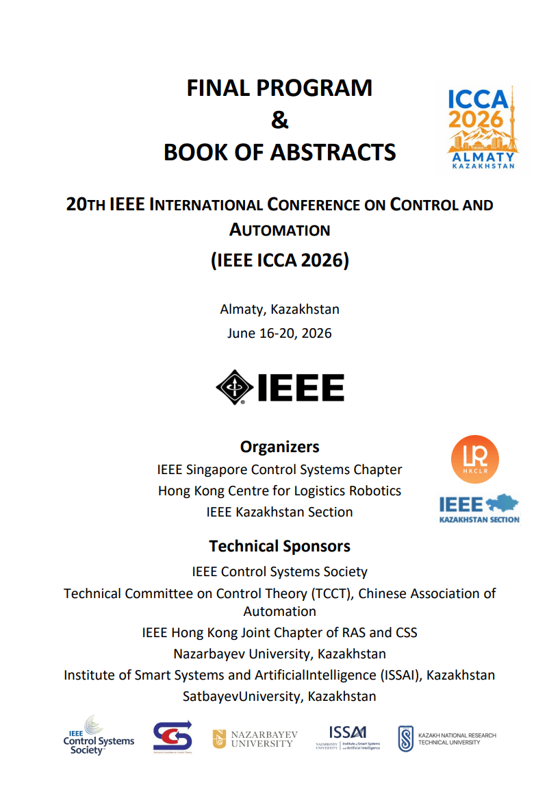 ICCA 2026 Final Program Book cover